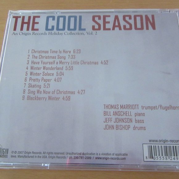 THE COOL SEASON Origin Records holiday collection CD Vol.2 2007 sealed - Various - Picture 2 of 2
